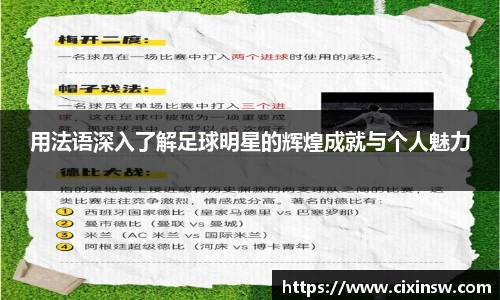 用法语深入了解足球明星的辉煌成就与个人魅力